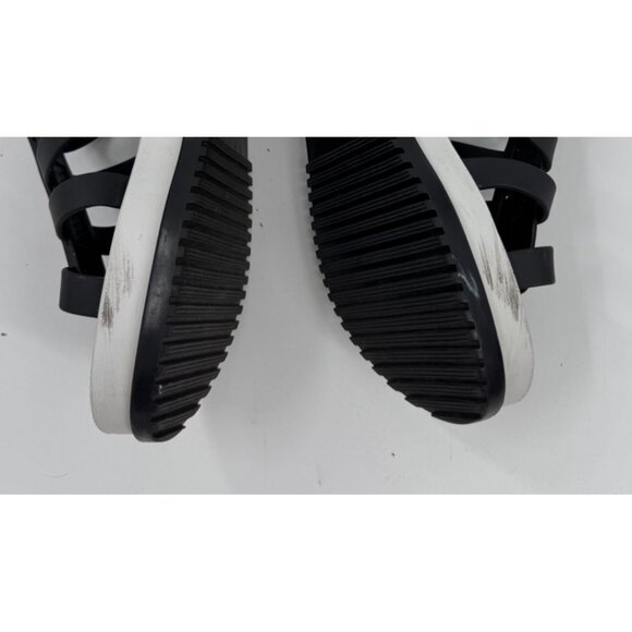 Melissa Flox Flatform Black Strappy Platform Sandals Size 7 - Picture 9 of 9